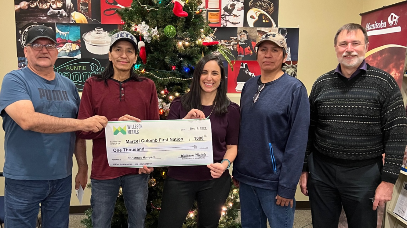 Willeson Participates in Marcel Colomb First Nation Hamper Drive, December 2021